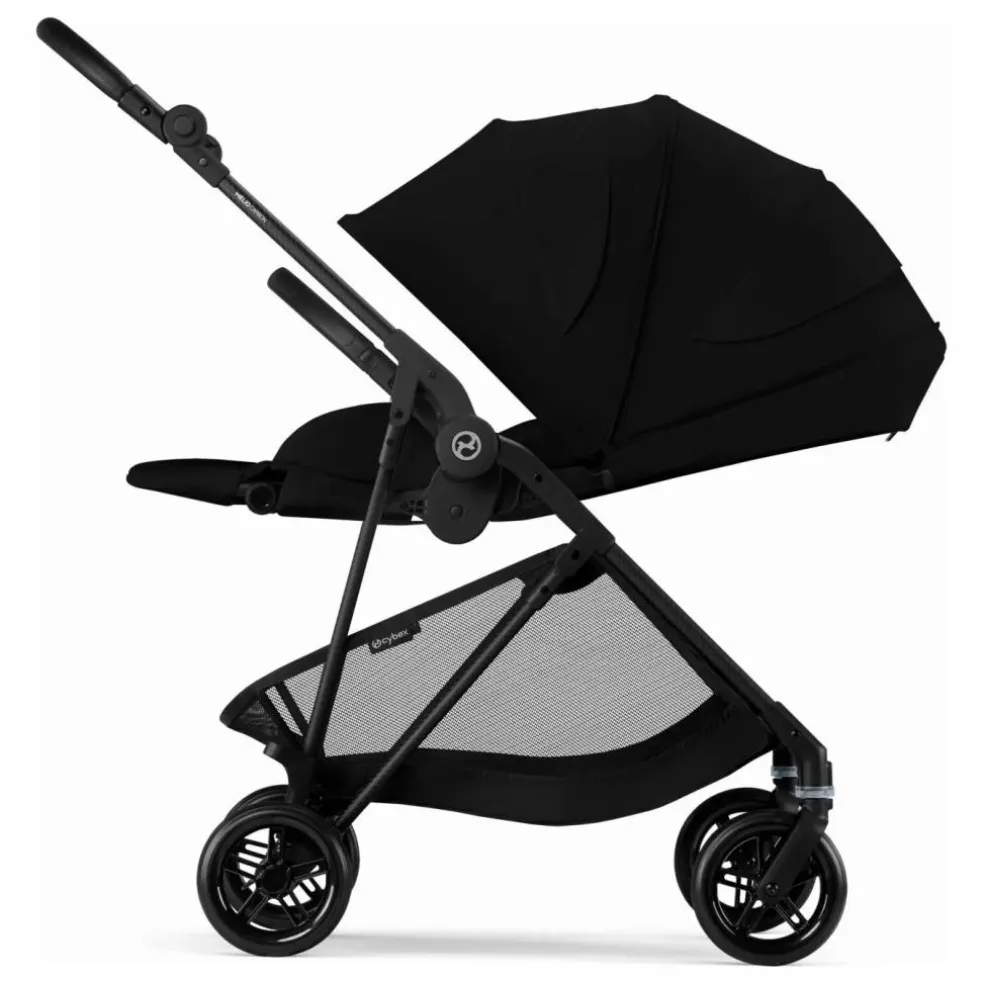 Melio Carbon - Poussette Ultra Compacte | Noir
