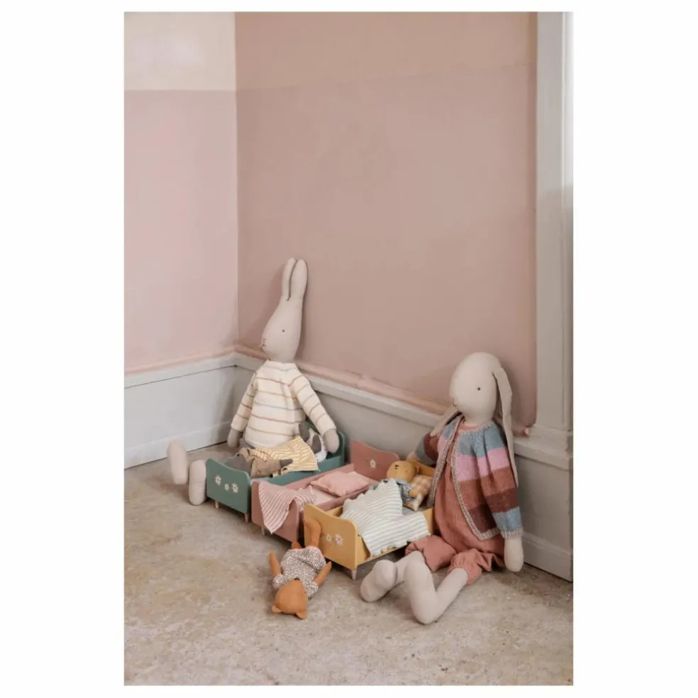 Mini lit en bois | Jaune