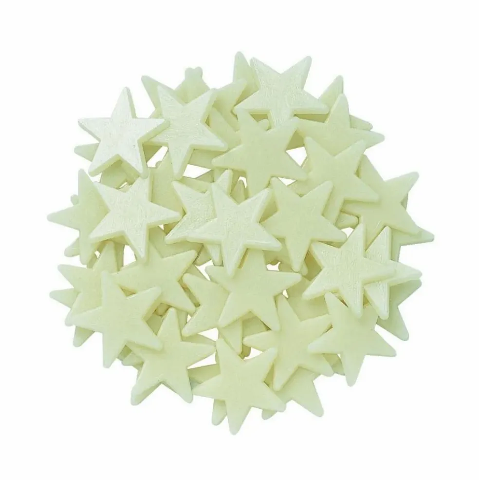 Mini-Pack autocollants Phosphorescents - mini étoiles