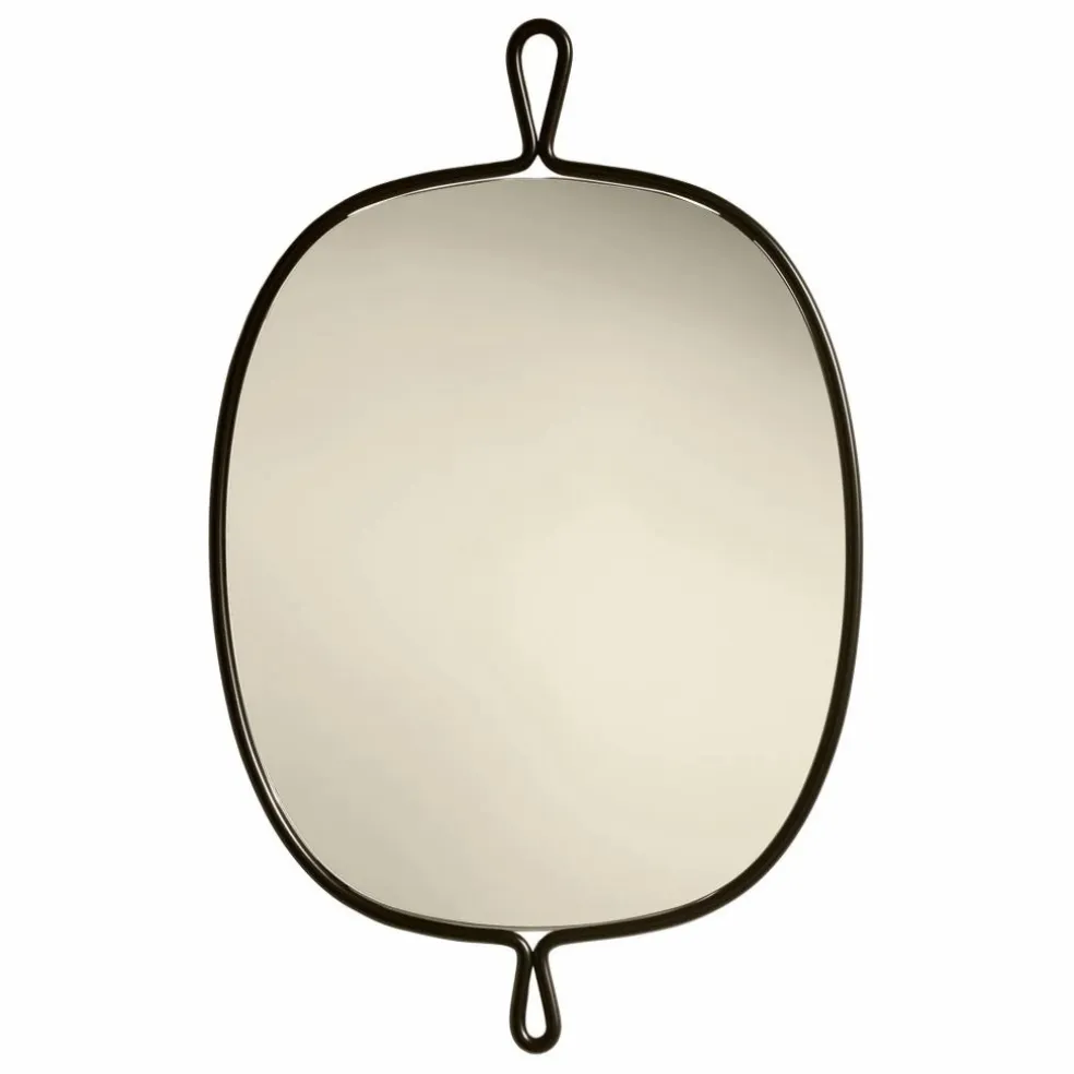 Miroir en inox brossé Arpège | Noir