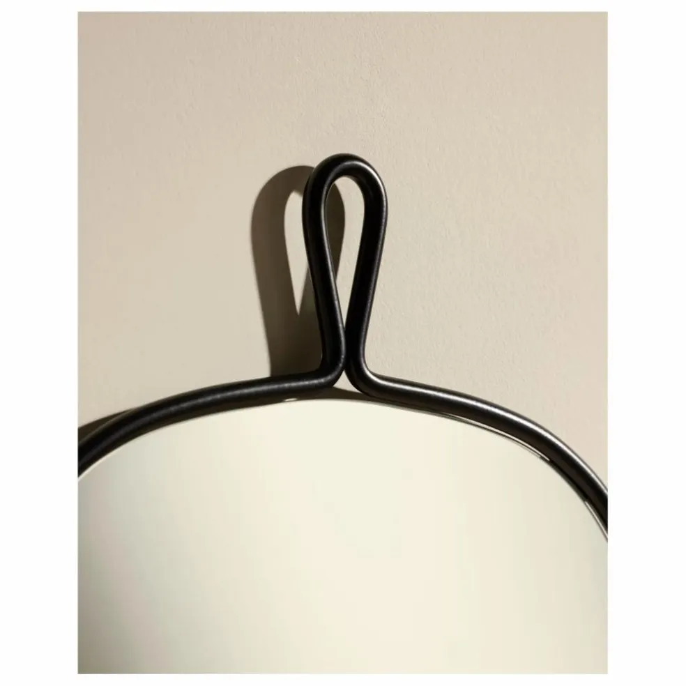 Miroir en inox brossé Arpège | Noir