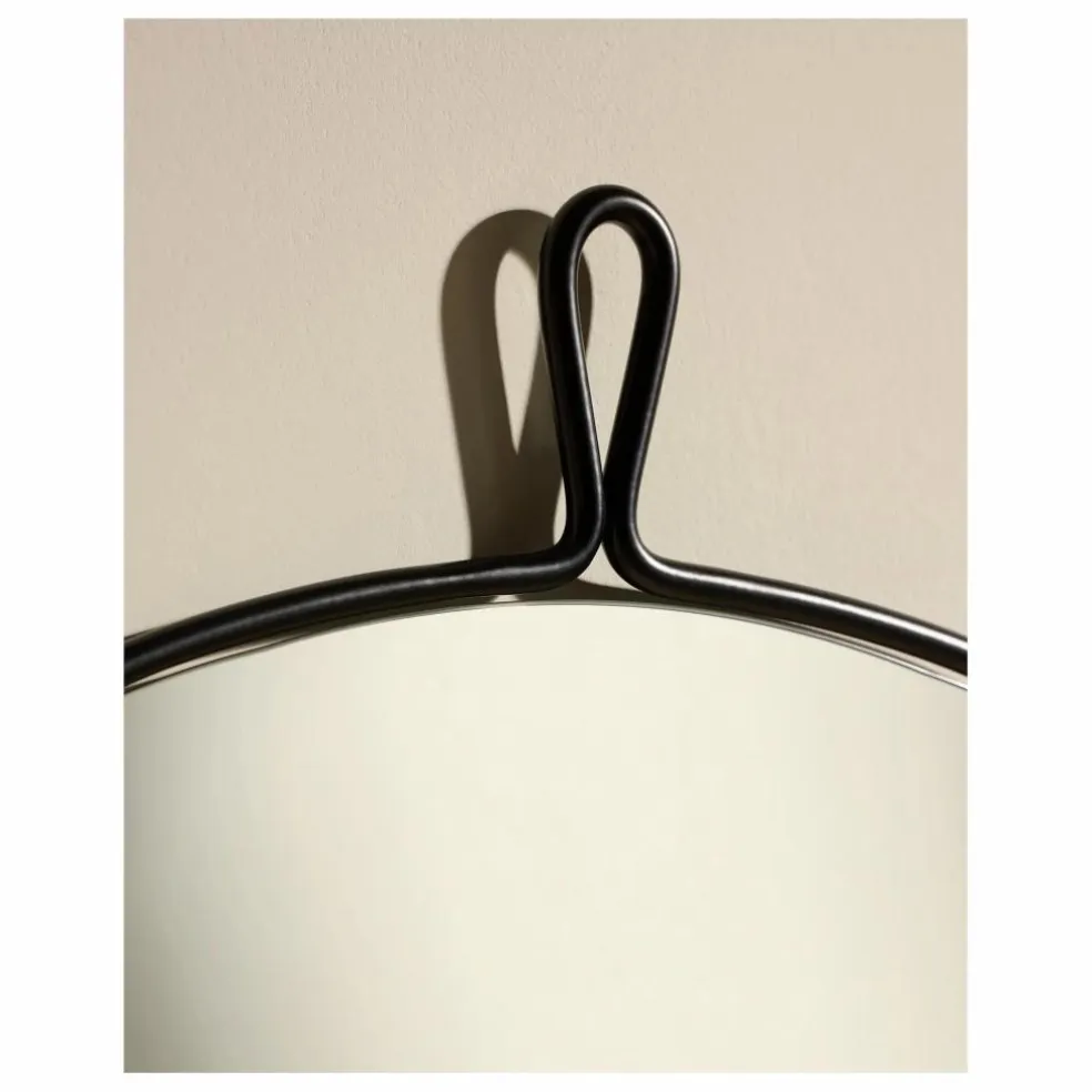 Miroir en inox brossé Arpège | Noir