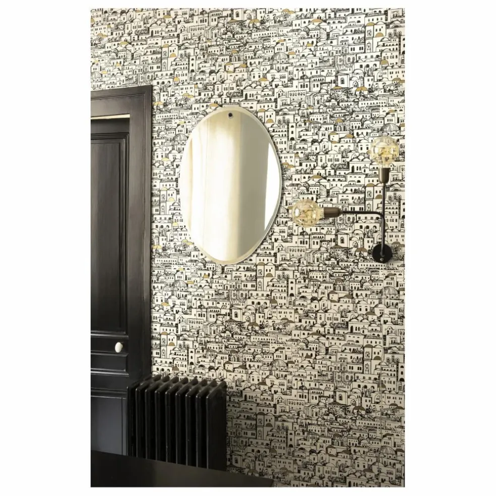 Miroir extra plat biseauté - forme aléatoire ovale 50x66 cm
