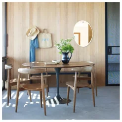 Miroir extra plat biseauté - forme aléatoire ovale 50x66 cm