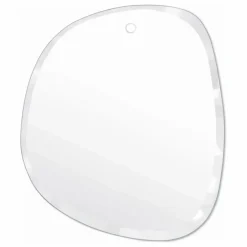 Miroir extra plat biseauté - forme aléatoire ronde 46x55 cm