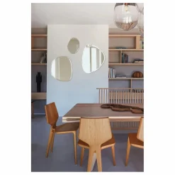 Miroir extra plat biseauté - forme aléatoire ronde 46x55 cm