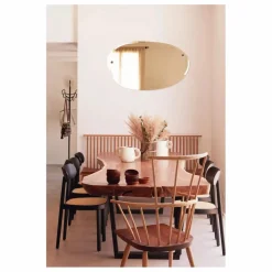 Miroir extra plat biseauté - forme aléatoire ovale horizontale 100x60 cm