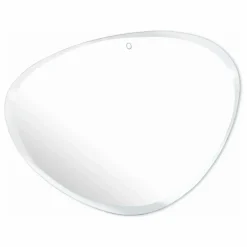 Miroir extra plat biseauté - forme aléatoire ovale 87x67 cm