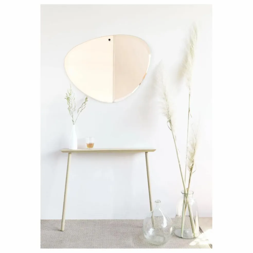 Miroir extra plat biseauté - forme aléatoire ovale 87x67 cm
