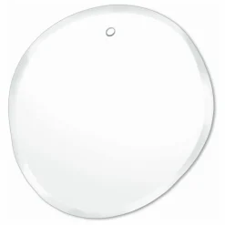 Miroir extra plat biseauté - forme aléatoire ronde 32x33 cm