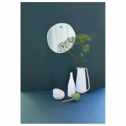 Miroir extra plat biseauté - forme aléatoire ronde 32x33 cm