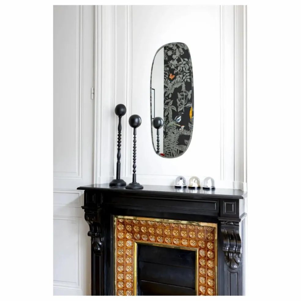 Miroir extra plat biseauté - forme aléatoire rectangulaire 35x83 cm