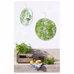 Miroir extra plat biseauté - forme aléatoire ovale verticale 25x32 cm