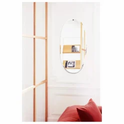 Miroir extra plat biseauté - forme aléatoire ovale 45x95 cm