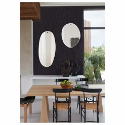 Miroir extra plat biseauté - forme aléatoire ovale 45x95 cm