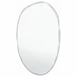 Miroir extra plat biseauté - forme aléatoire ovale 60x100 cm