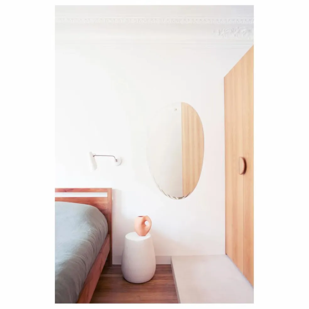 Miroir extra plat biseauté - forme aléatoire ovale 60x100 cm