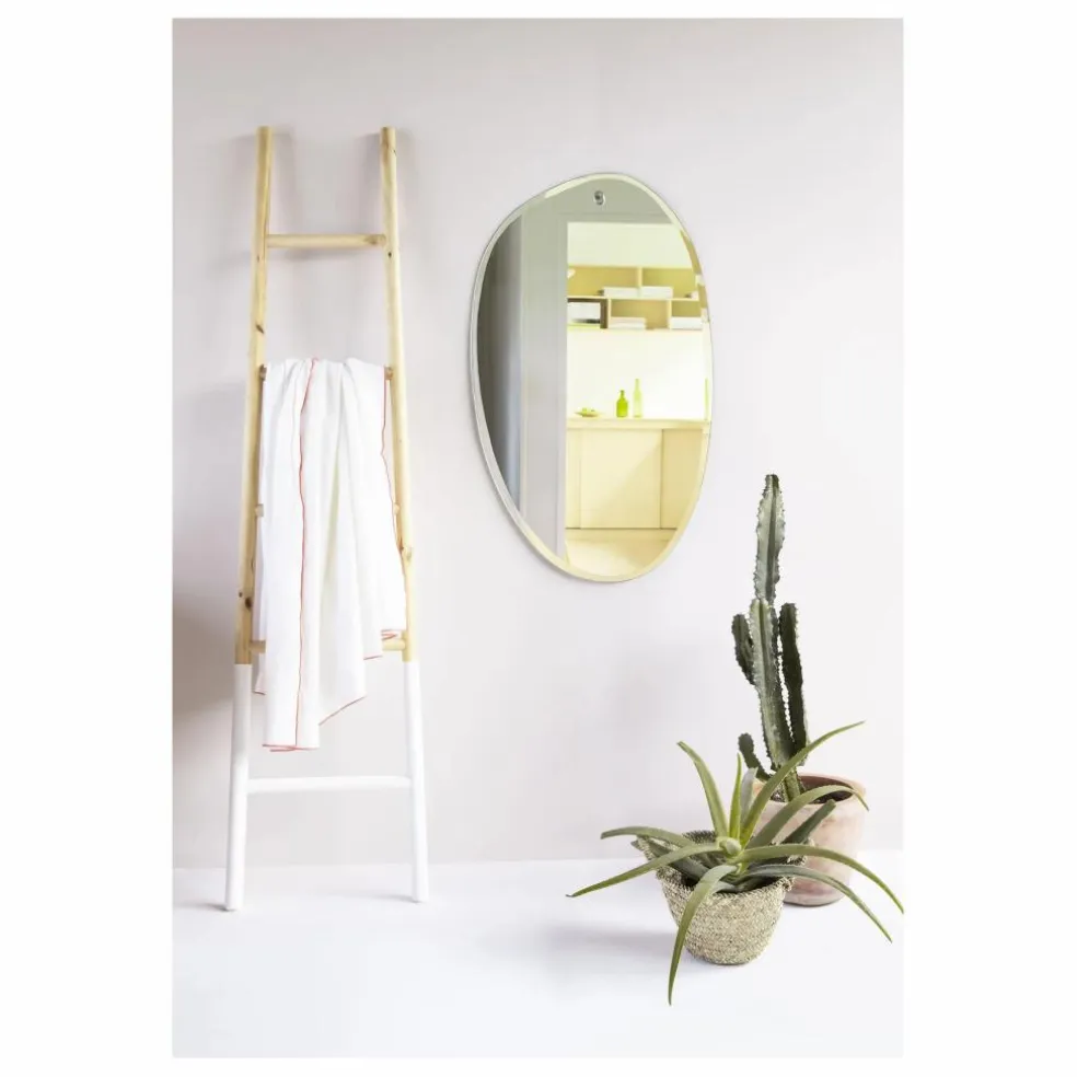 Miroir extra plat biseauté - forme aléatoire ovale 60x100 cm