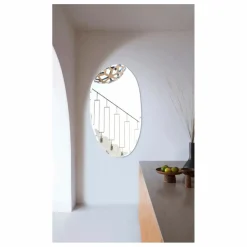 Miroir extra plat biseauté - forme aléatoire ovale 60x100 cm