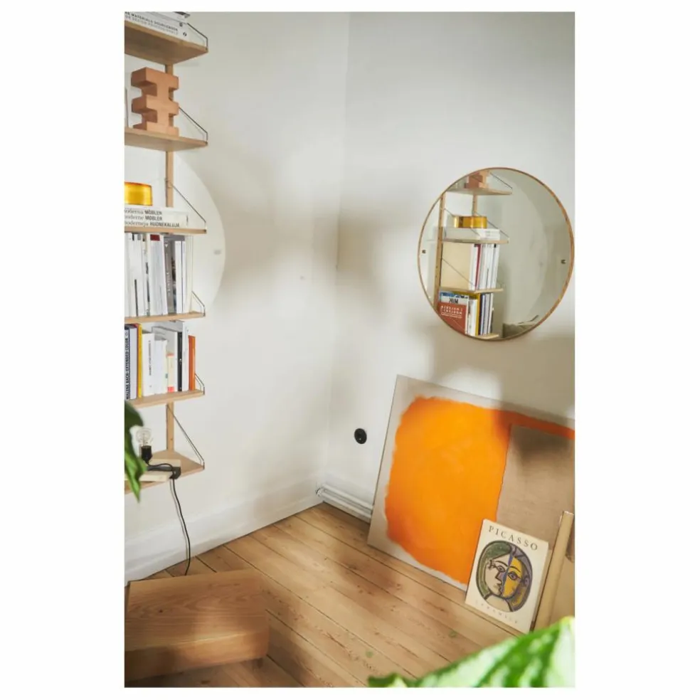 Miroir rond CM1 en bois | Chêne