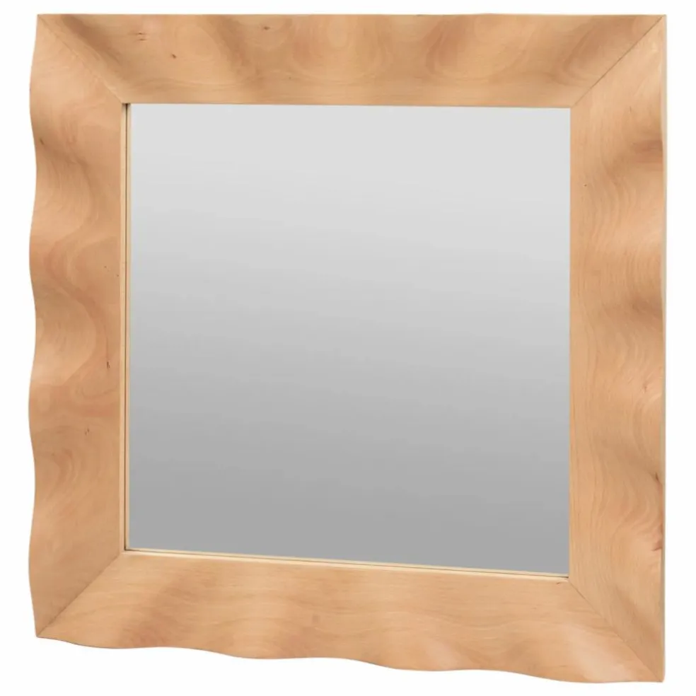 Miroir Wavy en hêtre | Hêtre