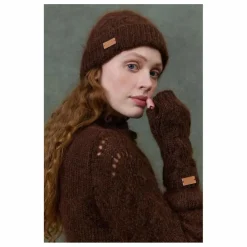 Mitaines Zeliette Kid Mohair - Collection Femme | Marron