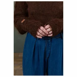 Mitaines Zeliette Kid Mohair - Collection Femme | Marron