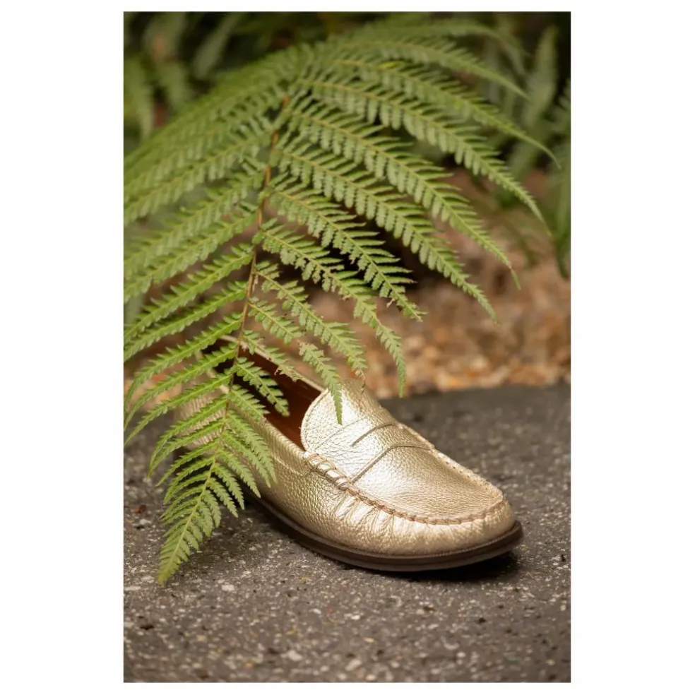 Mocassin Penny Métallisés | Champagne