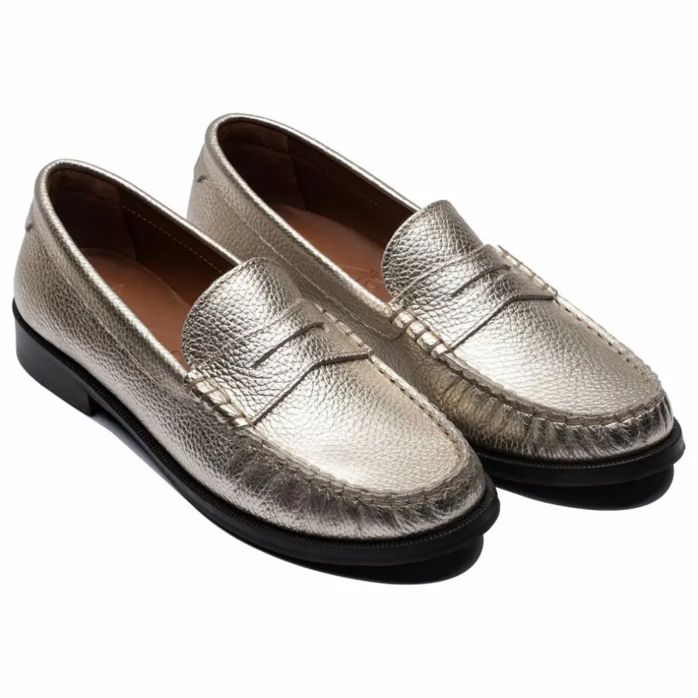 Mocassin Penny Métallisés | Champagne