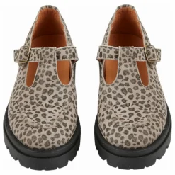 Mocassins Léopard Cuir | Taupe