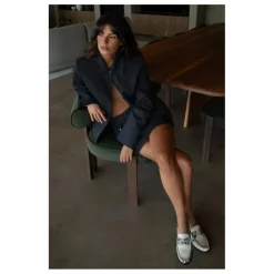 Mocassins Penny Python | Blanc cassé