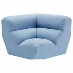 Module d'angle canapé modulable Hi Lo AV55 | Bleu ciel