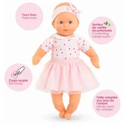Mon premier poupon - Adorable Petit Poupon Cœur | Rose pâle