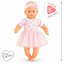 Mon premier poupon - Adorable Petit Poupon Cœur | Rose pâle