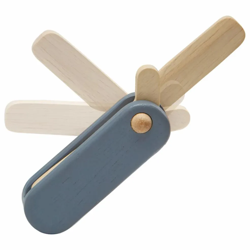 Mon set de rasage en bois d'hévéa | Bleu