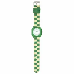 Montre Damier Summer Grass | Vert