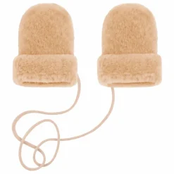 Mouffles Teddy Peau Lainée Mérinos - Collection Bébé | Beige