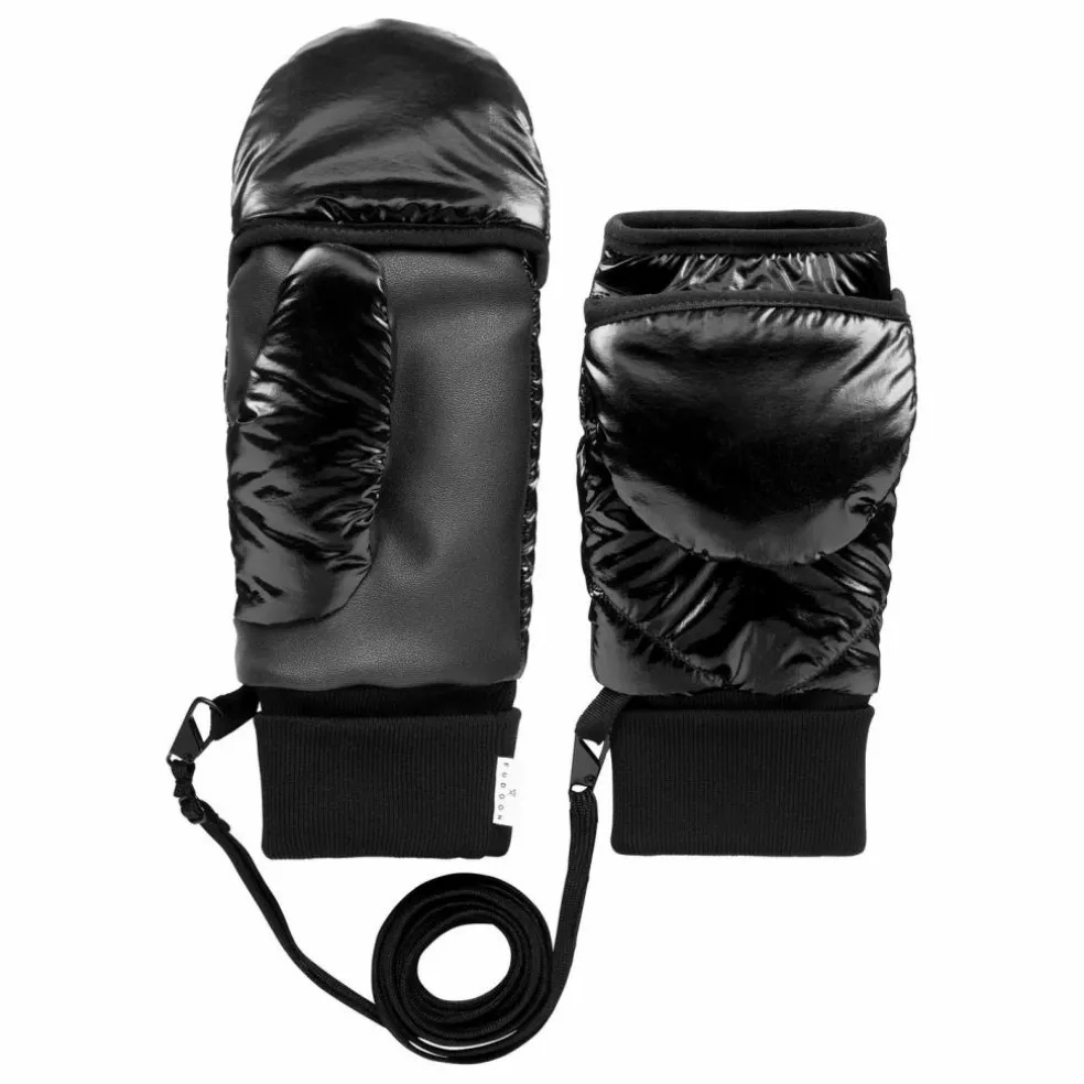 Moufles Convertibles Mitaines Vinyle | Noir