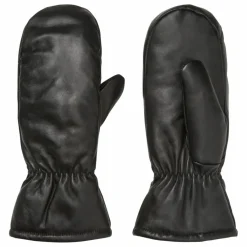 Moufles Cuir Nylona | Noir