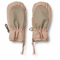 Moufles Matières Recyclées Zip | Rose pâle