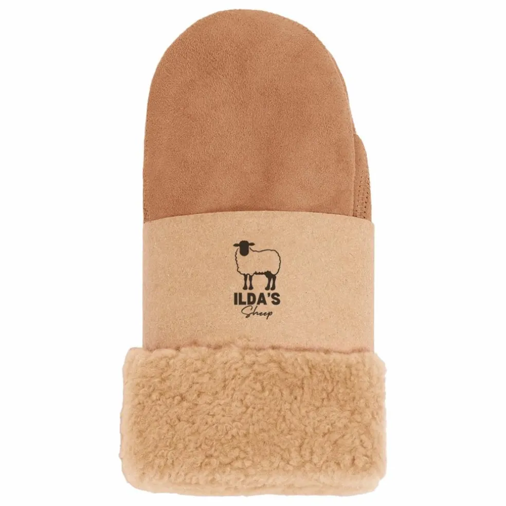 Moufles Peau Lainée Mérinos | Beige