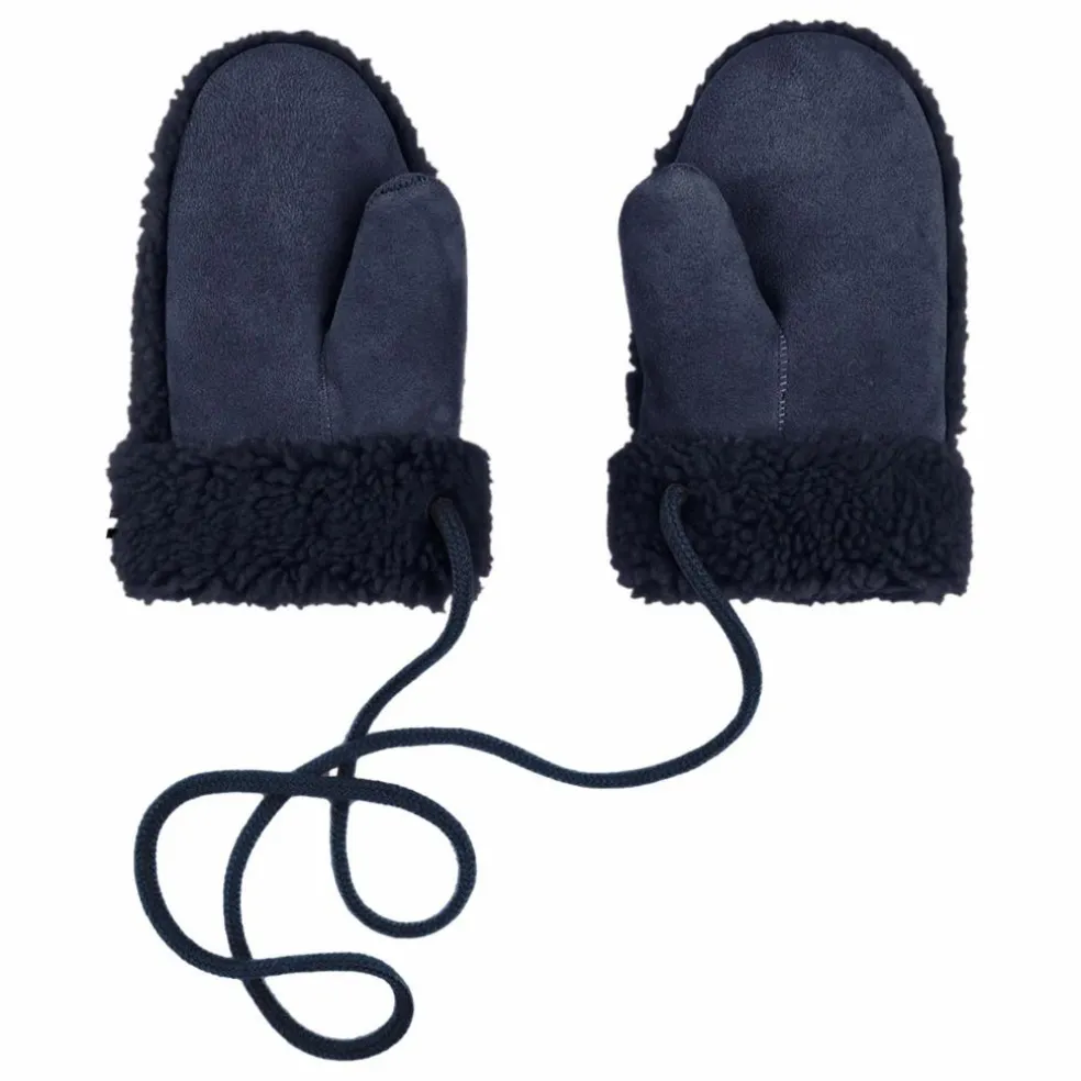 Moufles Teddy Peau Lainée Mérinos - Collection Enfant | Bleu marine