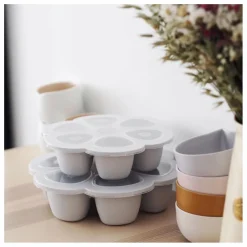 Moule multiportions en silicone - 6x90 ml | Gris clair