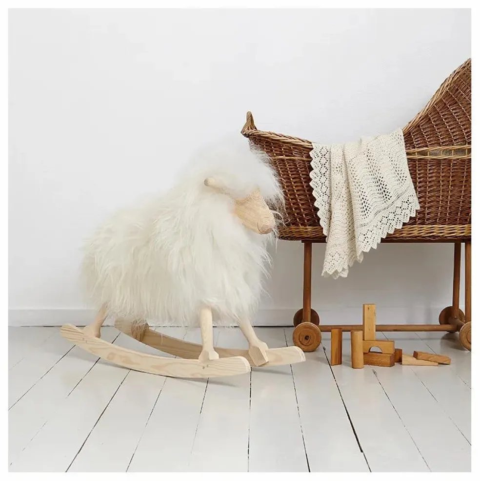 Mouton à bascule | Blanc