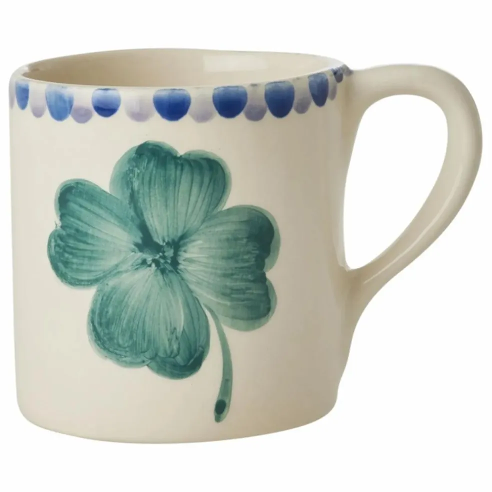 Mug en céramique Trèfle | Crème