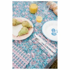 Nappe Carla en coton bio | Bleu