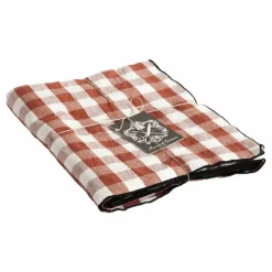Nappe carrée Bourdon noir toile mimi | Vichy Argile