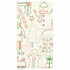 Nappe de Noël à colorier
