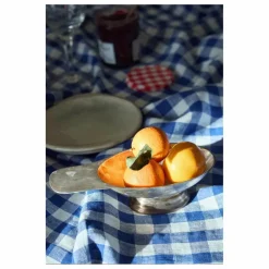 Nappe en lin lavé Vichy | Bleu