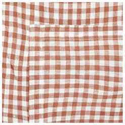 Nappe en lin lavé vichy | Brique